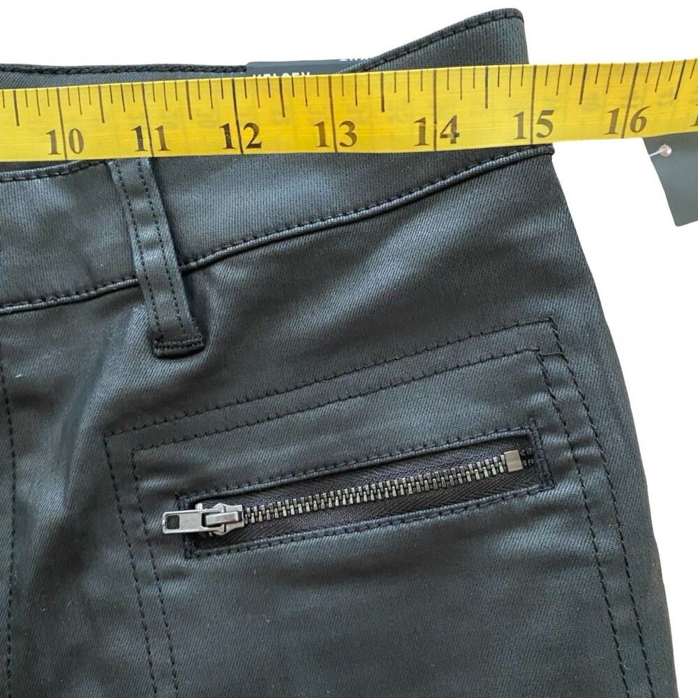 Kut From The Kloth Kelsey Flare Pants 6P 29 Black Coated Faux Leather Jeans NWT - Picture 8 of 10